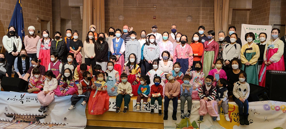  뉴욕한국학교가 지난 5일 문화체험 설날 잔치를 가졌다. 이날 뉴욕한국학교 학생·학부모들은 전통 떡을 먹고, 설날 노래를 함께 부르고 설 세시풍속·제기 만들기 및 제기차기 대회 등을 통해 새해를 맞는 즐거운 시간을 가졌다. 또 세배법을 배우고 웃어른께 세배하고 세뱃돈을 받는 등 한국의 미풍양속을 체험했다. [뉴욕한국학교]