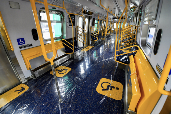 메트로폴리탄교통공사(MTA)가 공개한 신형 전철(R211) 차량 내부. [사진 MTA 플리커] 