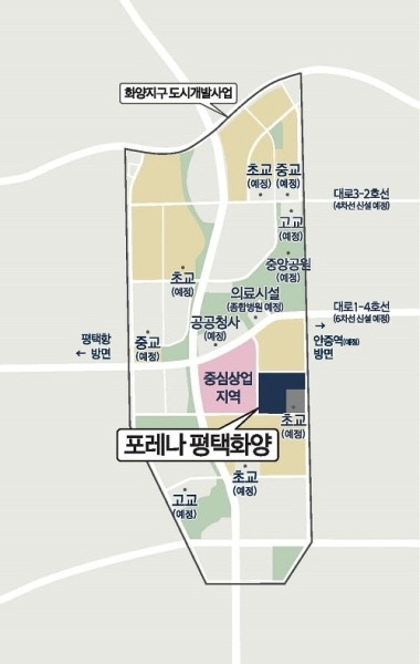 [포레나 평택화양 위치도]
