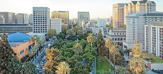 US뉴스 선정 2023년 미국에서 가장 살기 좋은 도시 13위에 선정된 가주 샌호세 시내 전경. [visitcalifornia.com 캡처]