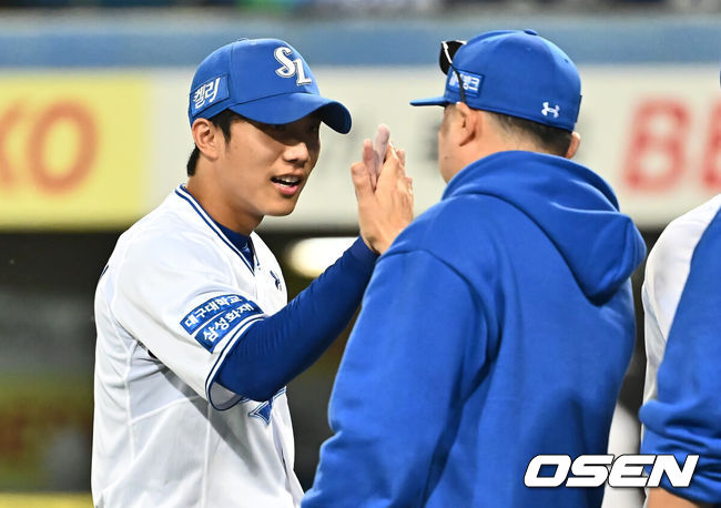 [OSEN=대구, 이석우 기자] 삼성 라이온즈 이재현 002 2024.10.15 / foto0307@osen.co.kr