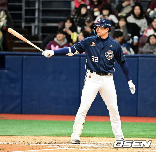 [OSEN=지형준 기자] 두산 김재환. 2025.03.16 / jpnews@osen.co.kr