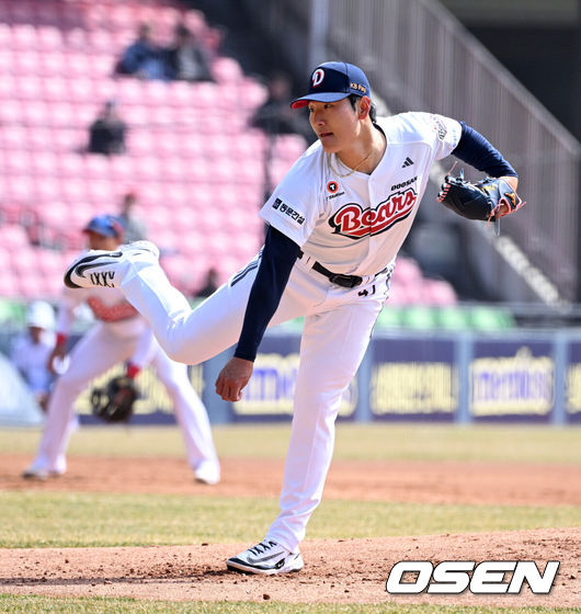 [OSEN=지형준 기자] 두산 곽빈. 2025.03.13 / jpnews@osen.co.kr