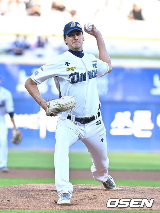 [OSEN=이석우 기자] NC 시절 카일 하트. 2024.06.04 / foto0307@osen.co.kr