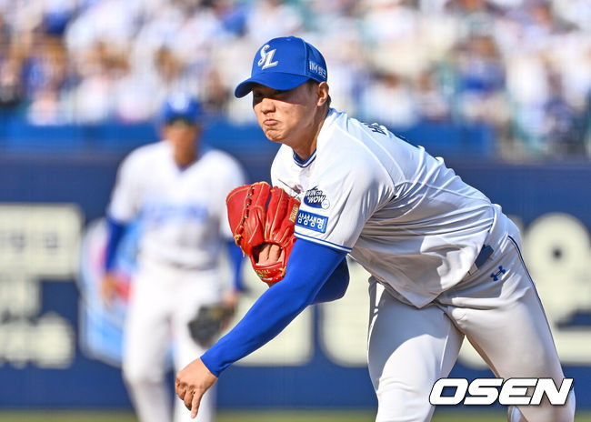 [OSEN=대구, 이석우 기자] 삼성 라이온즈 배찬승 132 2025.03.23 / foto0307@osen.co.kr