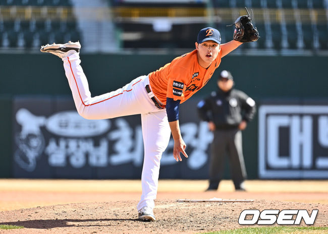 [OSEN=부산, 이석우 기자] 한화 이글스 문동주 108 2025.03.14 / foto0307@osen.co.kr