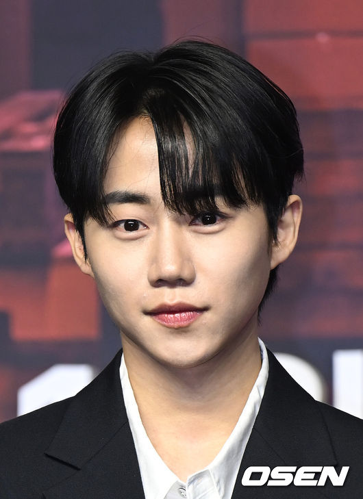 [OSEN=김성락 기자] 17일오전 서울 영등포구 콘래드 서울에서 디즈니+ '킬러들의 쇼핑몰' 제작발표회가 열렸다. 배우 박지빈이 포토타임을 갖고 있다. 2023.01.15 / ksl0919@osen.co.kr