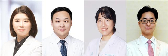 [사진 왼쪽부터] 서울대병원 강은혜 교수, 서울시보라매병원 천종호 교수, 서울아산병원 이새별 교수, 삼성서울병원 유재민 교수