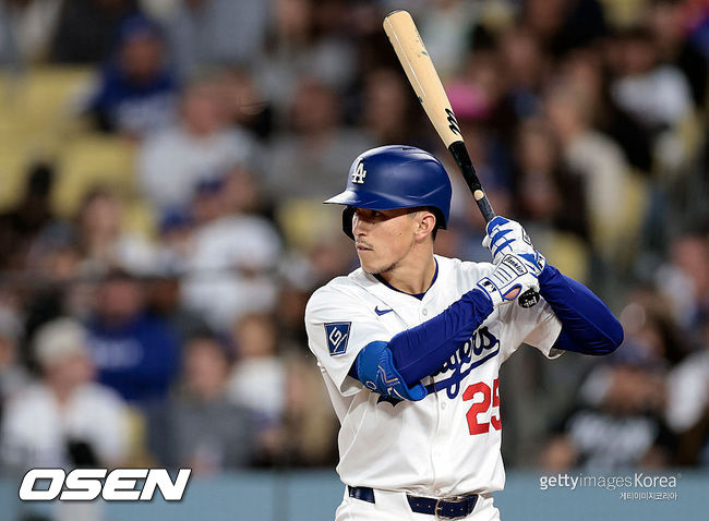 [사진] LA 다저스 토미 에드먼. ⓒGettyimages(무단전재 및 재배포 금지)