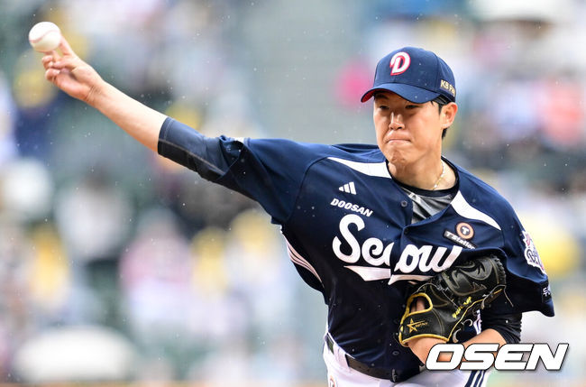 [OSEN=조은정 기자] 두산 김유성. 2025.04.12 /cej@osen.co.kr