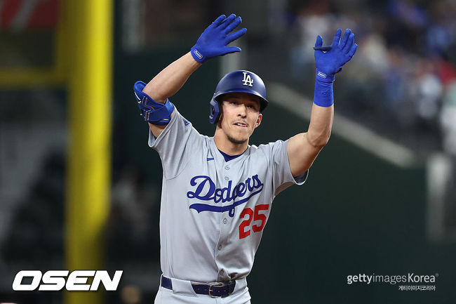 [사진] LA 다저스 토미 에드먼. ⓒGettyimages(무단전재 및 재배포 금지)
