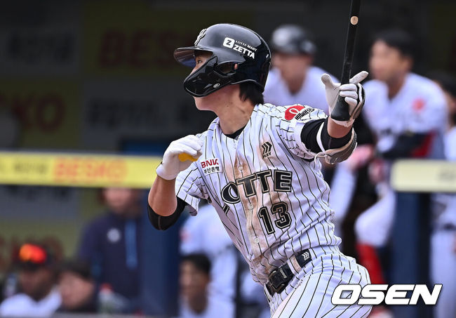 [OSEN=대구, 이석우 기자] 롯데 자이언츠 전민재 133 2025.04.20 / foto0307@osen.co.kr