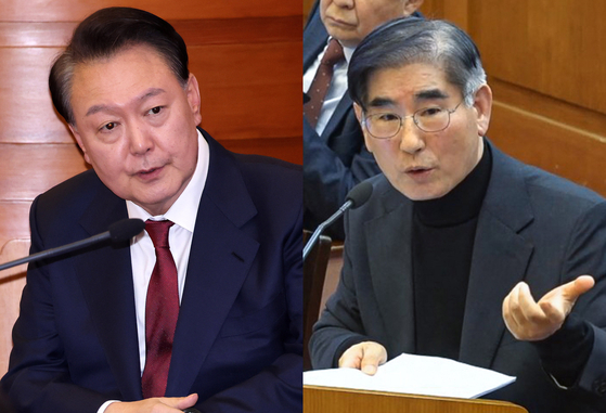 윤석열 전 대통령과 김용현 전 국방부 장관. 뉴스1