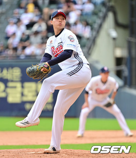 [OSEN=박준형 기자] 두산 홍민규  2025.04.27 / soul1014@osen.co.kr