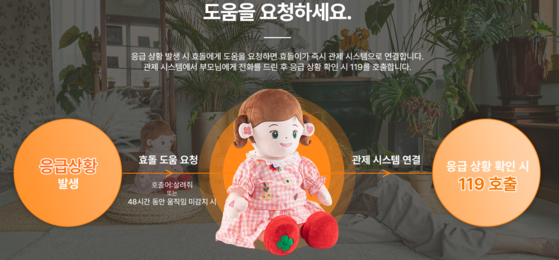 인공지능(AI) 돌봄 로봇 '효돌'. 효돌 홈페이지 캡처