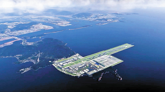부산시 강서구 가덕도 일원에 건설될 예정인 가덕도 신공항 조감도. [부산시]