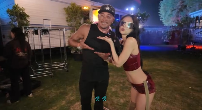 추성훈, 美코첼라서 제니 만났다.."같이 편의점 가자" 적극 대시