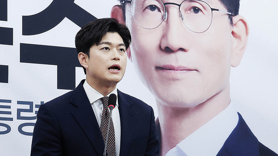 김용태 국민의힘 비상대책위원장이 지난 15일 오후 국회에서 열린 기자간담회에서 발언하고 있다. 임현동 기자