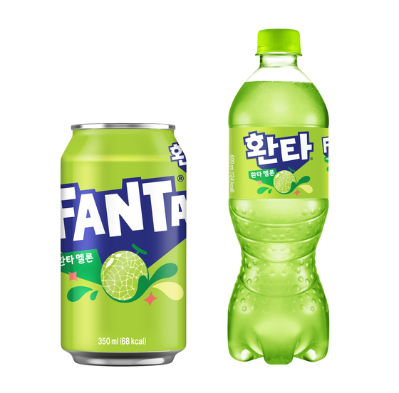 코카콜라의 환타가 지난 4월 출시한 '환타 멜론'. 사진 코카콜라