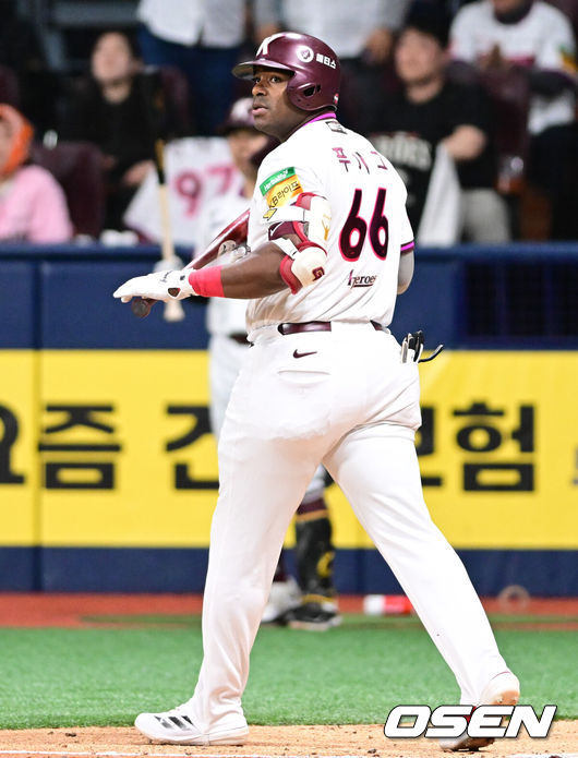 키움 히어로즈 시절 야시엘 푸이그. /OSEN DB