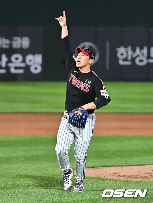 [OSEN=부산, 이석우 기자] LG 트윈스 박명근 007 2025.05.20 / foto0307@osen.co.kr