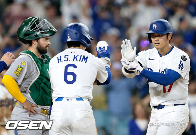 [사진] LA 다저스 오타니 쇼헤이와 김혜성. ⓒGettyimages(무단전재 및 재배포 금지)