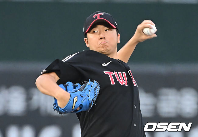 [OSEN=부산, 이석우 기자] LG 트윈스 송승기 021 2025.05.20 / foto0307@osen.co.kr