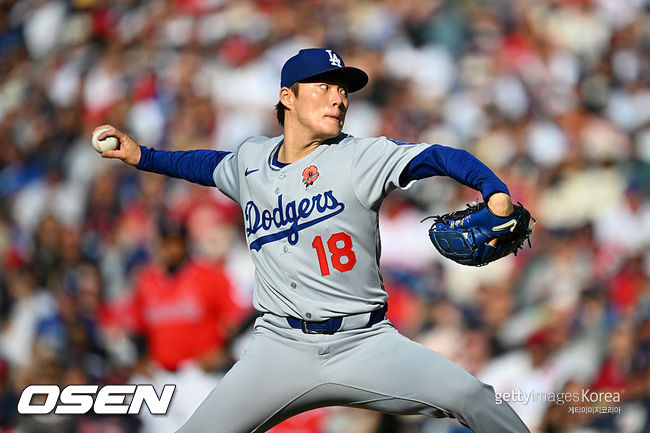[사진] LA 다저스 야마모토 요시노부. ⓒGettyimages(무단전재 및 재배포 금지)