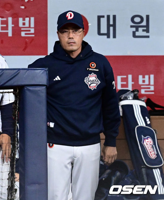 [OSEN=조은정 기자] 두산 조성환 감독대행. 2025.05.31 /