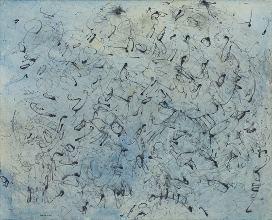 삭난희, 자연 , 1987, 캔버스에 유화물감 oil on canvas, 130x162cm ⓒ Yangyounghoe. [사진 성곡미술관]