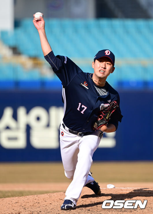 [OSEN=김성락 기자] 두산 베어스 홍건희. 2025.03.11/ 