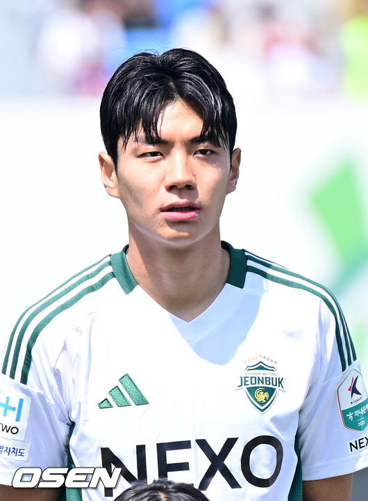 [OSEN=최규한 기자] 전북 전진우. 2025.04.26 / dreamer@osen.co.kr