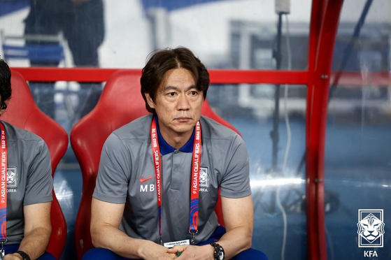 한국의 11회 연속 월드컵 본선행을 이끈 홍명보 감독. 사진 대한축구협회