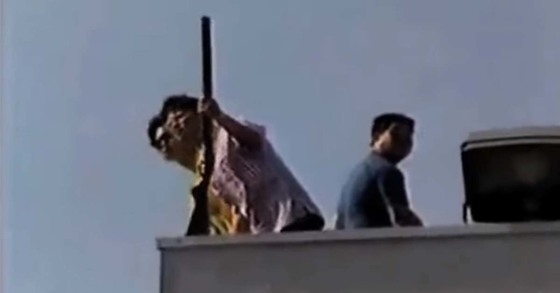 LA폭동 당시 자경단을 조직한 한인들. 중앙포토