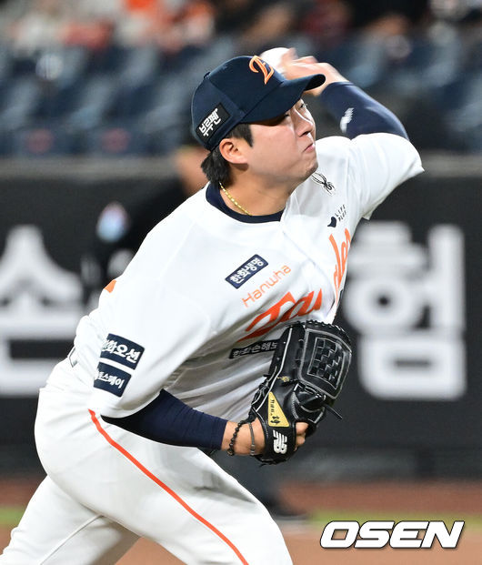 [OSEN=김성락 기자] 한화 김범수. 2025.06.05 / ksl0919@osen.co.kr