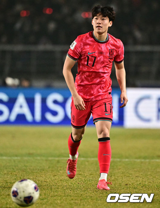 [OSEN=조은정 기자] A대표팀 배준호. 2025.03.20 /cej@osen.co.kr