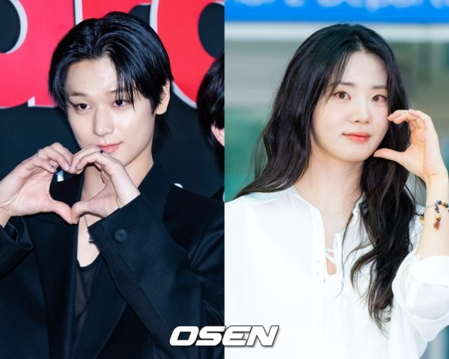 열애설에 휩싸인 더보이즈 주연과 배우 신시아