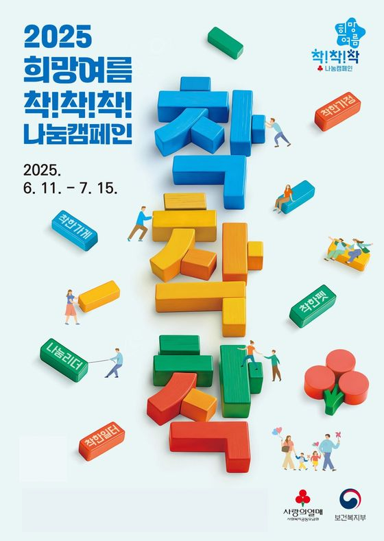 ‘2025 희망여름 착!착!착! 나눔캠페인’ 메인 포스터