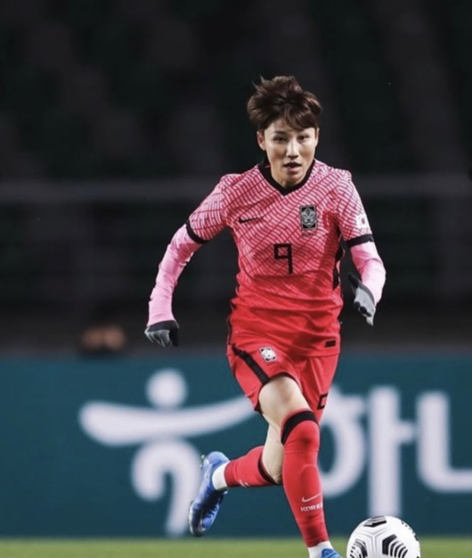 [사진] 국가대표 공격수로서 일본리그 활약이 기대되는 여민지