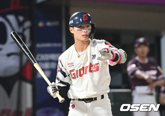[OSEN=부산, 이석우 기자]  롯데 자이언츠 윤동희 / foto0307@osen.co.kr
