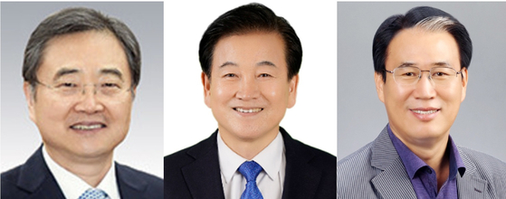 왼쪽부터 조현 외교부 장관 후보자, 정동영 통일부 장관 후보자, 권오을 국가보훈부 장관 후보자. 대통령실·연합뉴스