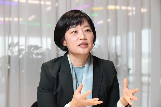 한성숙 네이버 대표가 7일 서울 종로구 네이버스퀘어에서 중앙일보와 인터뷰 했다. 우상조 기자