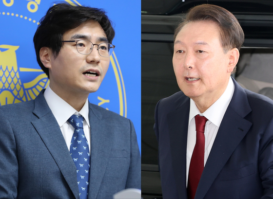 박창환 총경, 윤석열 전 대통령. 연합뉴스