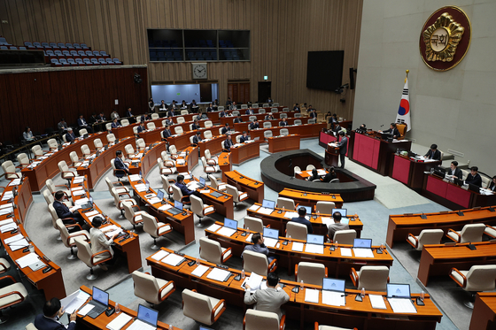 1일 오전 국회에서 예산결산특별위원회 전체회의가 열리고 있다. 임현동 기자