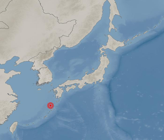기상청에 따르면 2일 오후 3시 26분(한국시간) 일본 가고시마현 가고시마시 남남서쪽 297km 해역에서 규모 5.5의 지진이 발생했다. 사진 기상청