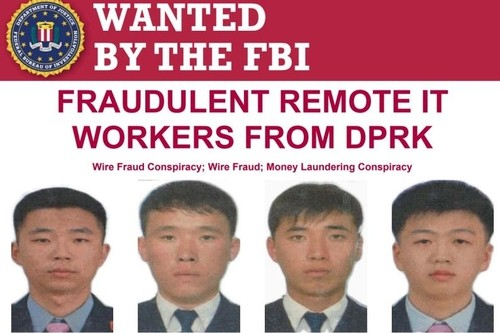 북한 국적자 4명에 대한 FBI 수배령. 연합뉴스