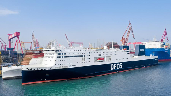 광촨(廣船)국제회사가 덴마크 해운회사 DFDS에 납품한 호화 크루즈선. 신화통신