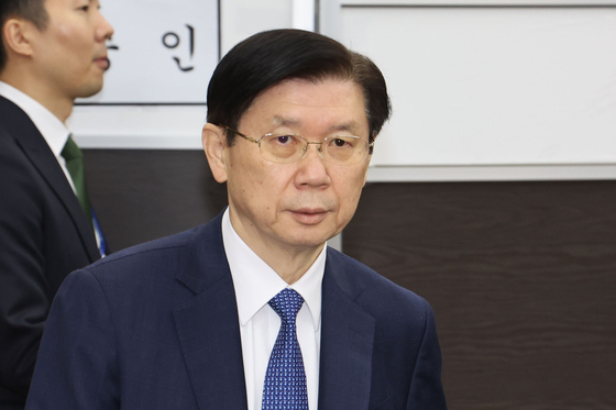 박종준 전 경호처장이 지난 2월 25일 서울 여의도 국회에서 열린 윤석열 정부의 비상계엄 선포를 통한 내란혐의 진상규명 국정조사 특별위원회 전체회의 청문회에 출석하고 있다. 뉴시스