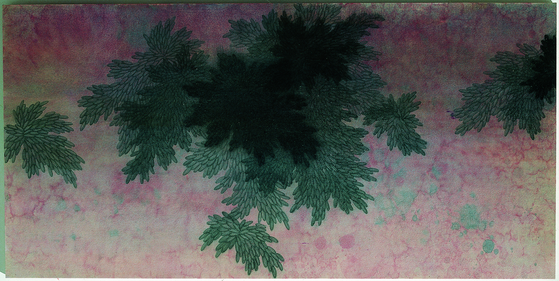 도윤희, Being-Forest, 1997, 100x200㎝, Oil and Pencil with Varnish on Canvas. 사진 도윤희