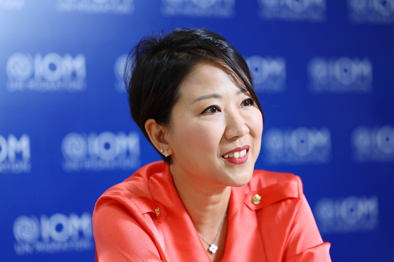 이성아 유엔 국제이주기구(IOM) 사무차장이 7일 서울 중구 IOM 한국대표부 사무실에서 본지와 인터뷰하고 있다. 김현동 기자